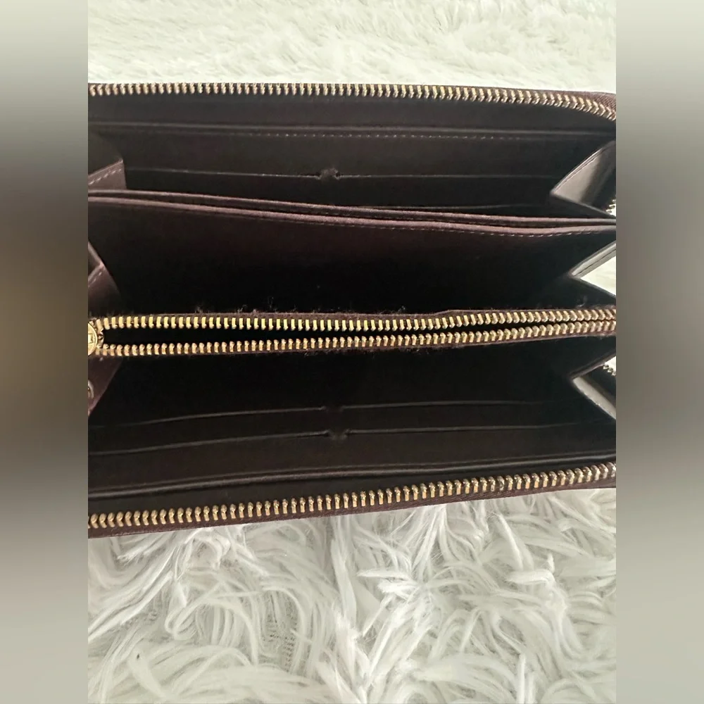 Louis Vuitton Vernis Amarante Zip‎ Around Wallet